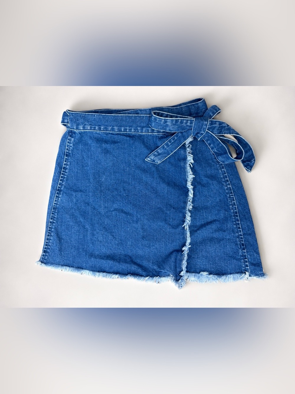 Madewell Denim Wrap Mini Skirt – Size 0